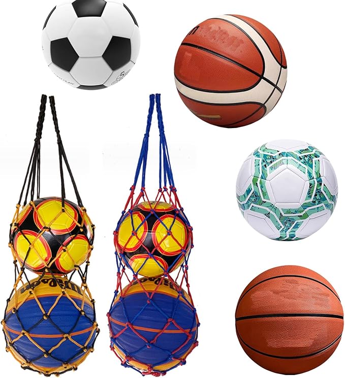 LAKE OF FIRE 2PCS Basketball Storage Net Bag