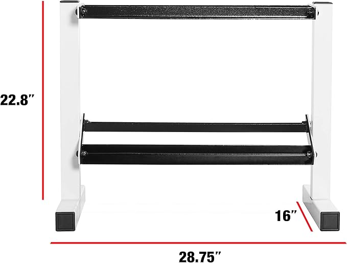 CAP Barbell 150 lb Dumbbell Set with 2-Tier Rack | Multiple Options