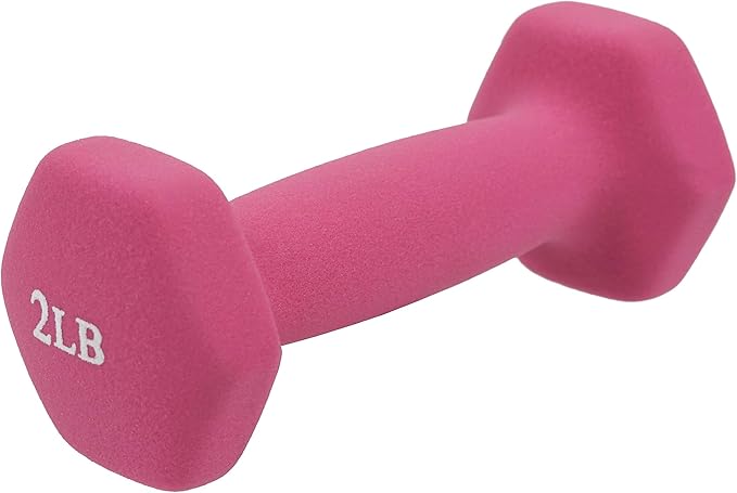 Sunny Health & Fitness Neoprene Coated Hex Shaped 2LB, 5LB, 5LB, 8LB, 8LB, 10LB 10LB