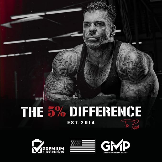 5% Nutrition Rich Piana Kill It Pre Workout Powder w/Creatine, Caffeine, Beta Alanine, Hydroprime Glycerol for Pump, Strength, Endurance | 14.11 oz, 40 Srvgs (Wildberry)