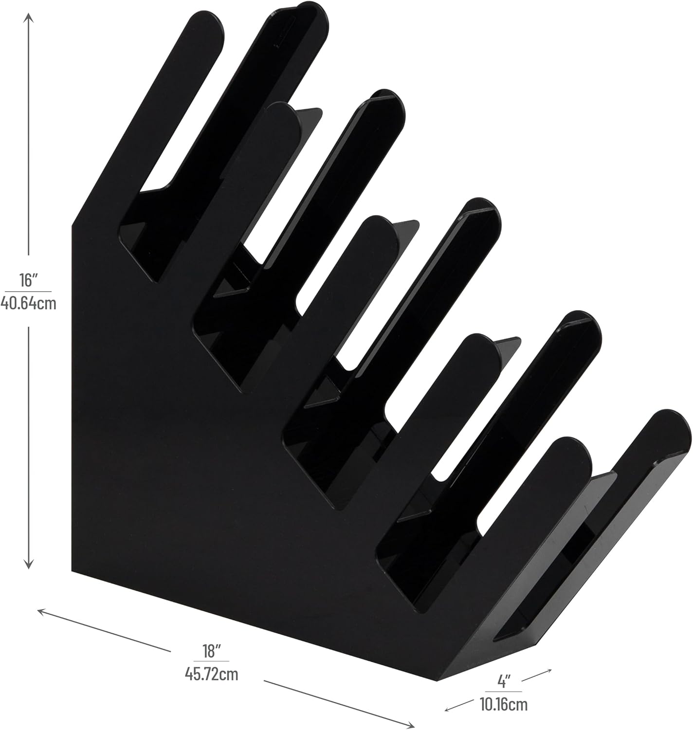 Mind Reader Cup and Lid Dispenser, Countertop Org, Coffee Bar, Beverage Cup, Kitchen, Breakroom, 4"L x 18"W x 16"H, Black