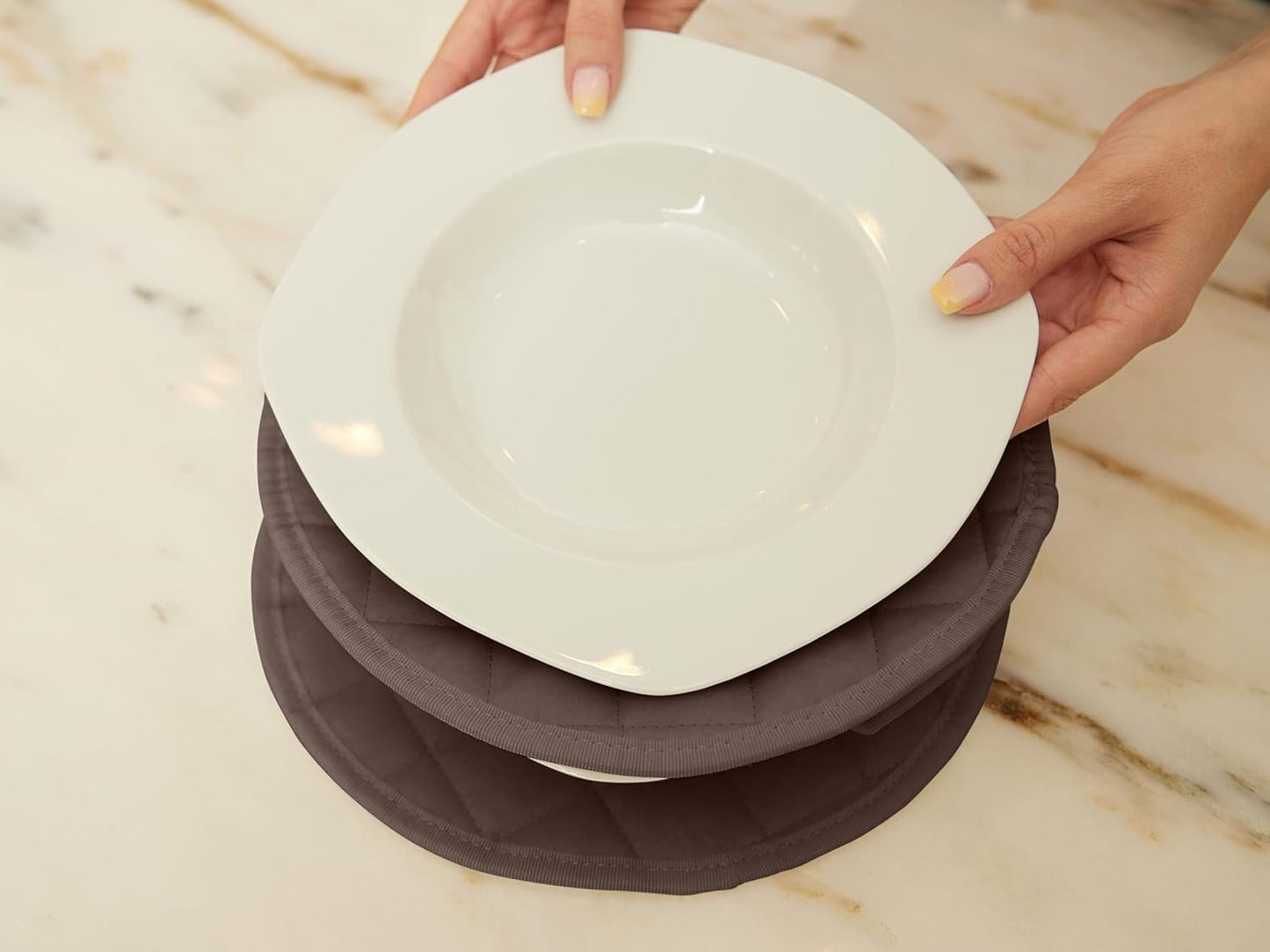 Covermates Keepsakes - Quilted Divider Set - Set of 4 - Scratch & Breakage Protection - Stain Resistant - Machine Washable - China Storage, Bronze