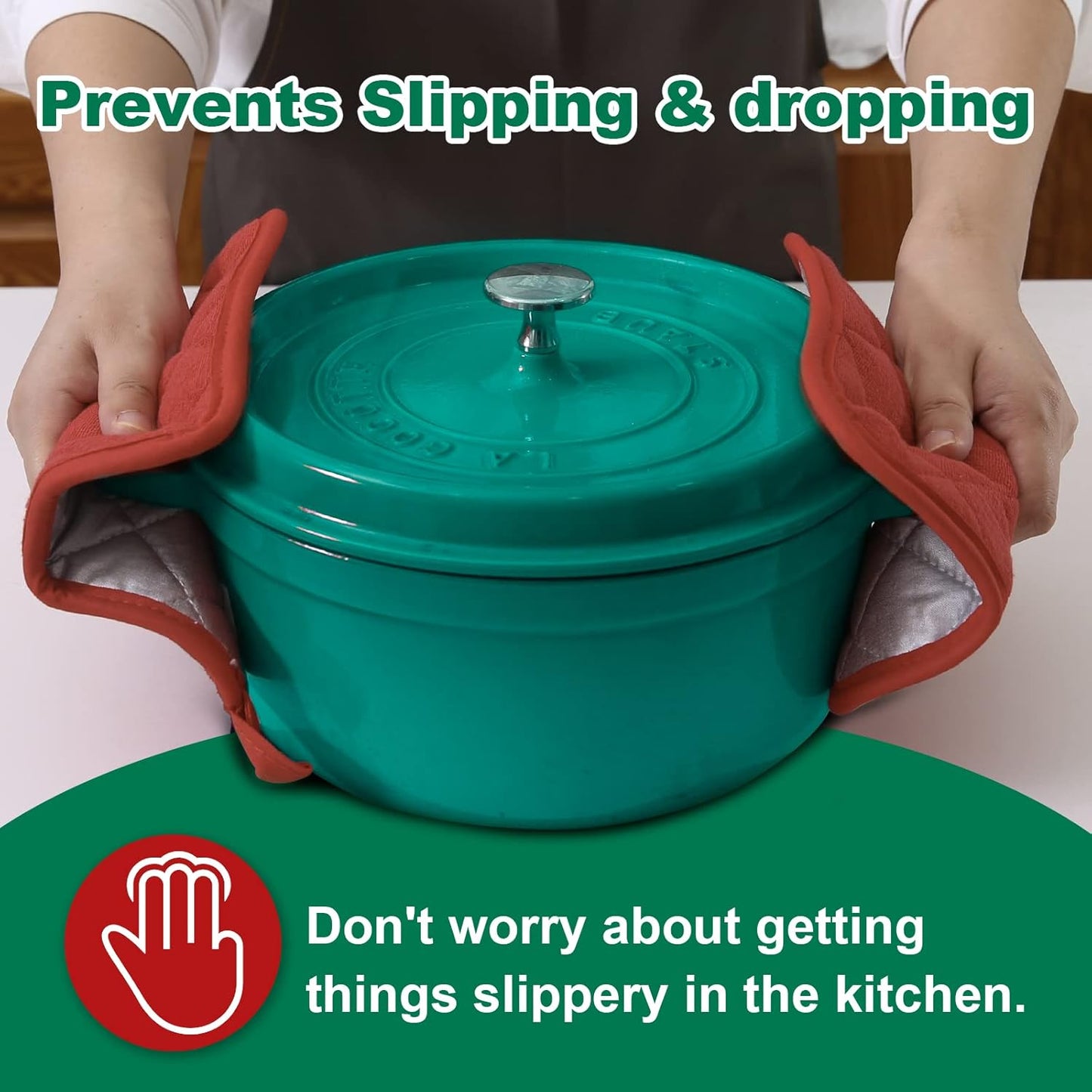 Joyhalo 6 Pack Pot Holders for Kitchen,Cotton Oven Holder with Great Heat Resistance,Non Slip Hot Pads for Kitchen Clearance,Spice