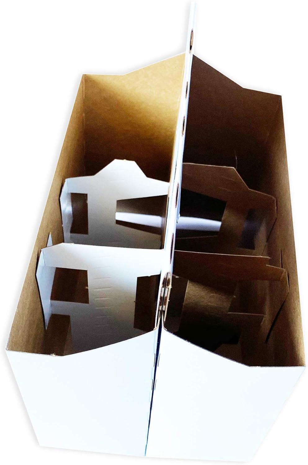 6 Pack Cardboard Bottle Holder [Econo Pack] | Fits 12-16oz bottles | For Safe and Easy Transport of Beer, Soda and Other Bottled Products | 140 Pack