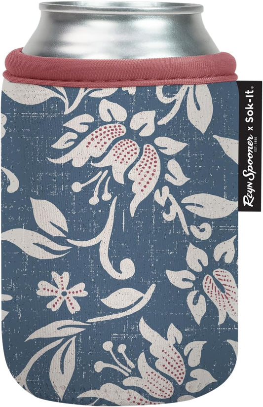 Sok It CanSok Sleeve for Beer & Soda Insulated Neoprene Cover (Reyn Spooner Kia Orana, 12oz Can Sleeve)