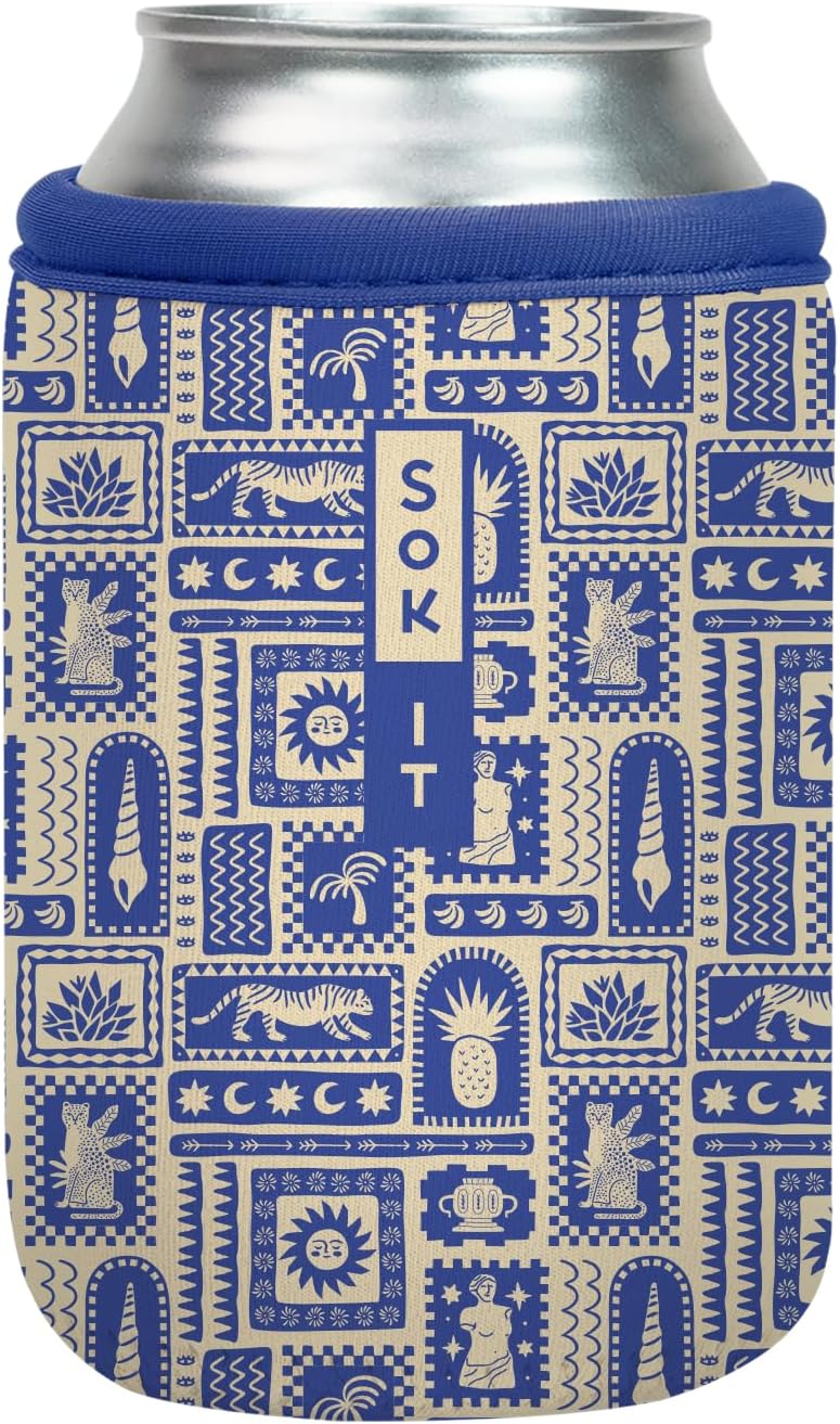 Sok It CanSok Sleeve for Beer & Soda Insulated Neoprene Cover (Off the Grid, 12oz Can Sleeve)