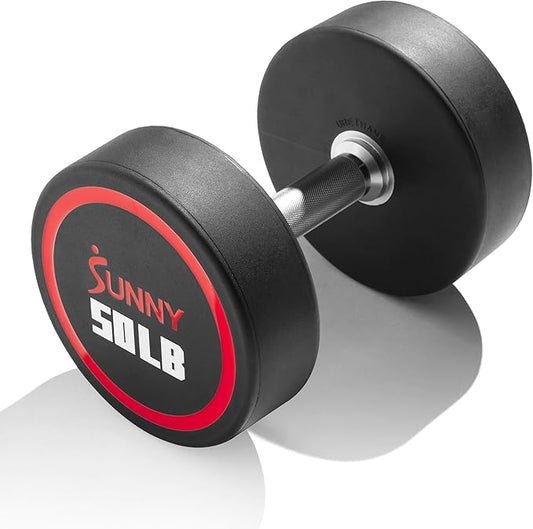 Sunny Health & Fitness Premium Polyurethane Commercial Grade 5-50LB