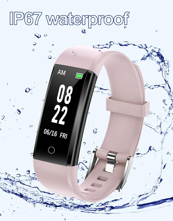 GRV Fitness Tracker Non Bluetooth Fitness Watch No App No Phone Required Waterproof Pedometer Watch with Steps Calories Counter Sleep Tracker for Men Women Parents