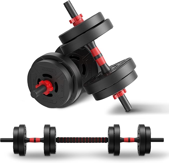 Multi-Functional Portable Changeable Dumbbell and Barbell Kettlebell Set with Adjustable Weights, Multiple Styles, 40LBS or 60LBS Sets