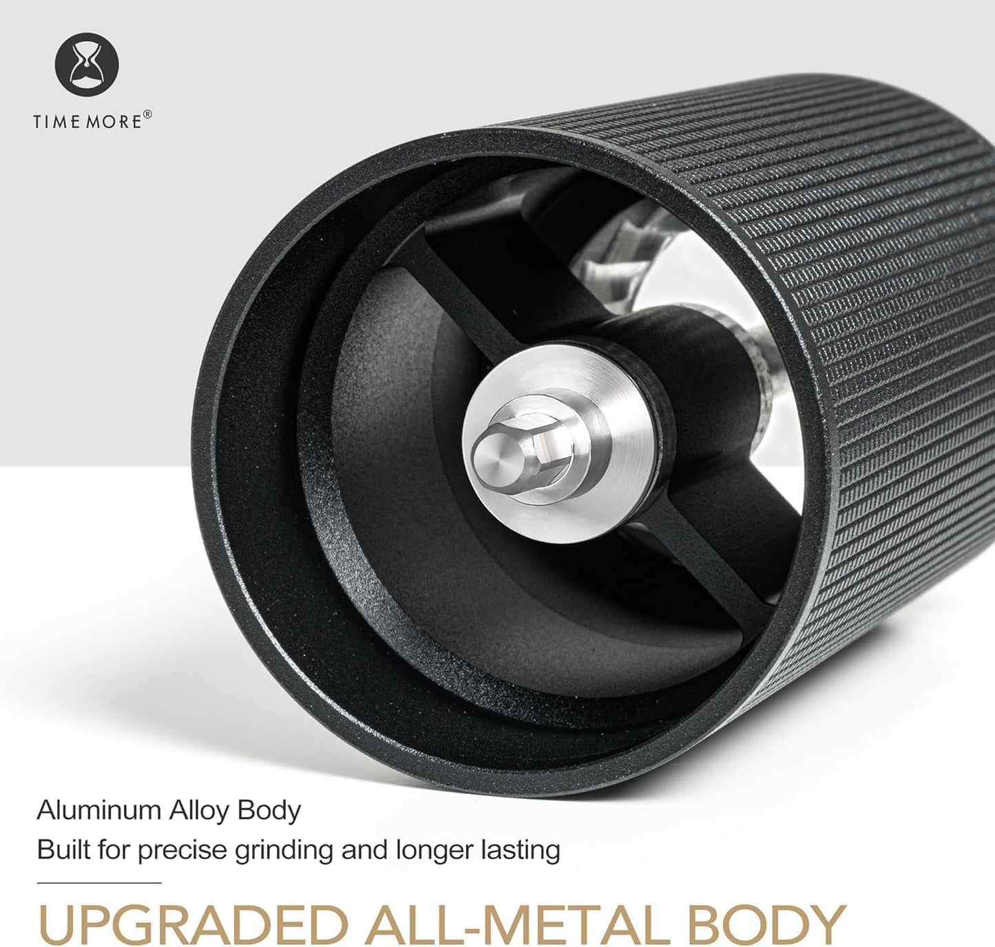 TIMEMORE Chestnut C2S Manual Coffee Grinder Capacity 25g with CNC Stainless Steel Conical Burr, Internal Adjustable Setting, Double Bearing Positioning, French Press Coffee for Hand Grinder