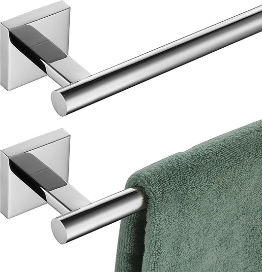 KOKOSIRI Single Towel Bar Bathroom Towel Holder 20 Inch 2 Pack B4005CH-L20-P2