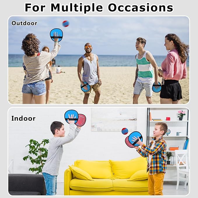Kids Velcro Catching Balls Set - Toss and