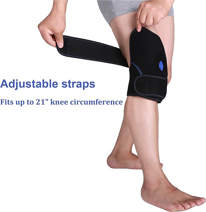 Koo-Care 2 Knee Gel Ice Pack & Wrap For Injuries Reusable Hot Cold Therapy Compress Pain Relief for Arthritis, Tendonitis, ACL, Knee Replacement Surgery - 9.9" x 7.9" Neoprene Brace With Long Straps