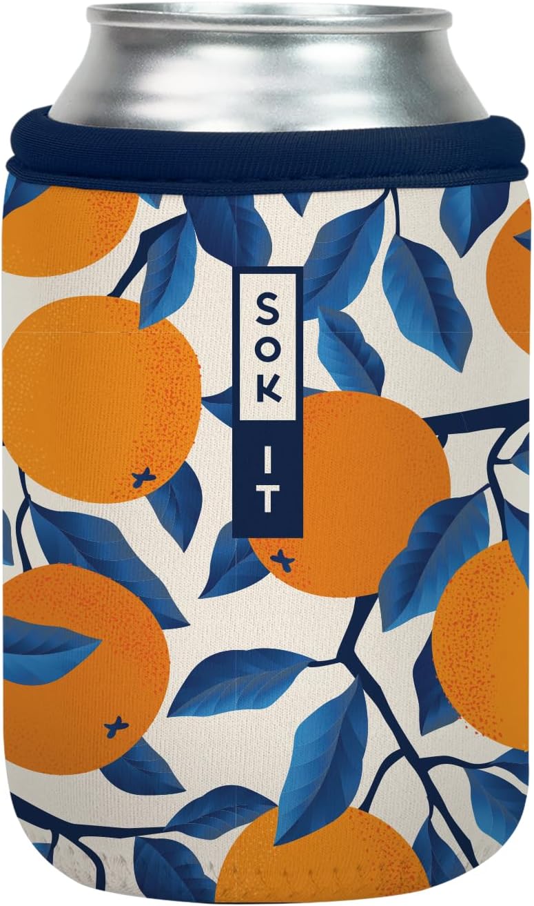 Sok It CanSok Sleeve for Beer & Soda Insulated Neoprene Cover (Peel the Love, 12oz Can Sleeve)