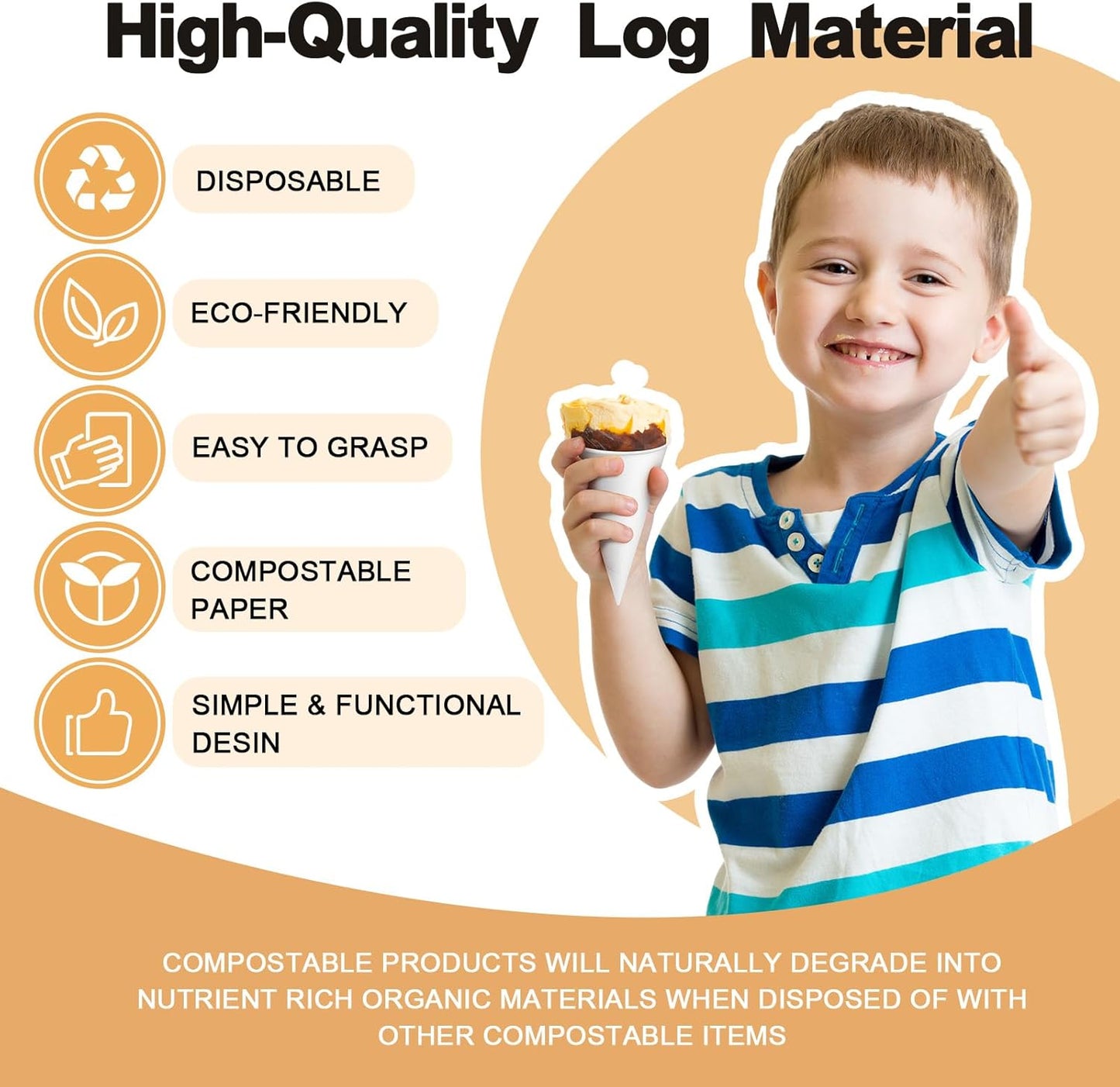 Roshtia 600pcs 4 oz Paper Cone Cups Thicken Disposable with 2 Cups Dispenser Pull Type Wall Mount Cup Holder Paper for Restaurants, Home, and Office, and Shaved Ice, Cold