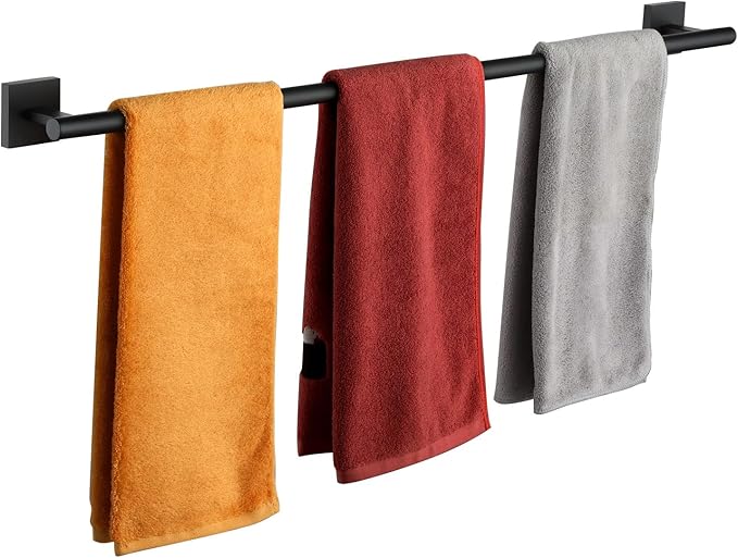 KOKOSIRI 36'' Towel Rails Bathroom Towel Bars Matte 36 Inch B4005BK-L36