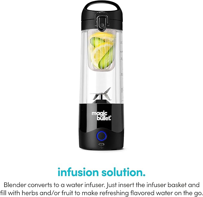 magic bullet Portable Blender MBPB50100AK Black