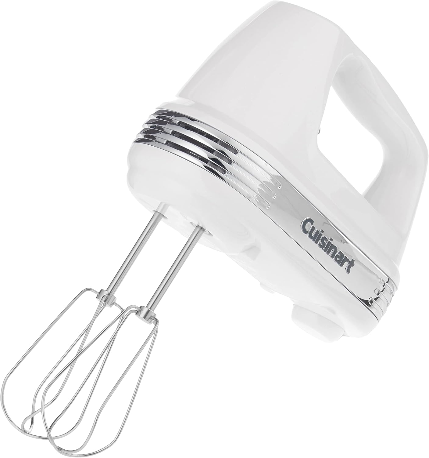 Cuisinart CPT-142P1 4-Slice Compact Plastic Toaster, White & HM-50 Power Advantage 5-Speed Hand Mixer, White