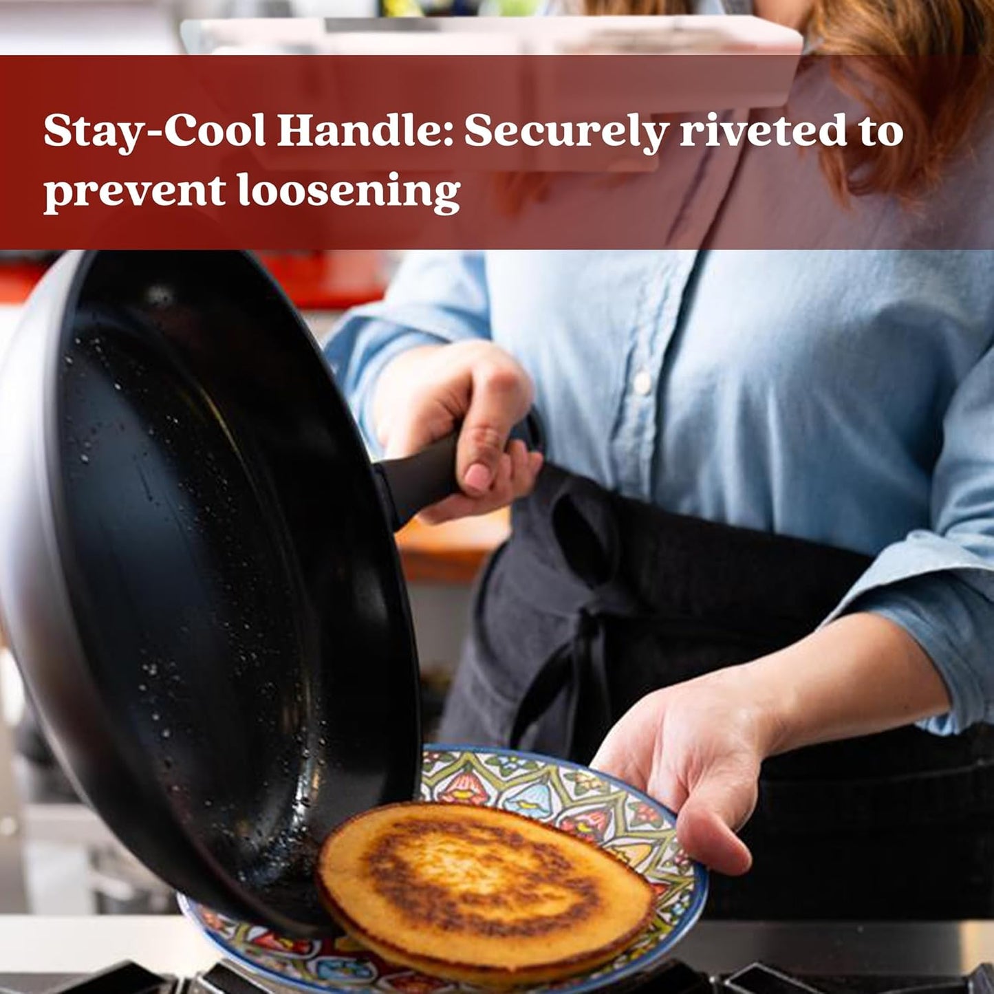 Alva Energy 8″ Ceramic Frying Pan – PFAS/PTFE-Free, Nonstick Skillet for Eggs & Small Meals – Lightweight, Induction & Oven Safe – Stay-Cool Handle, Scratch-Resistant, Dishwasher Safe