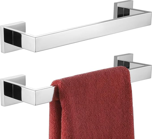 KOKOSIRI 12-Inch Single Towel Bar 2 Pack, B4003CH-L12-P2