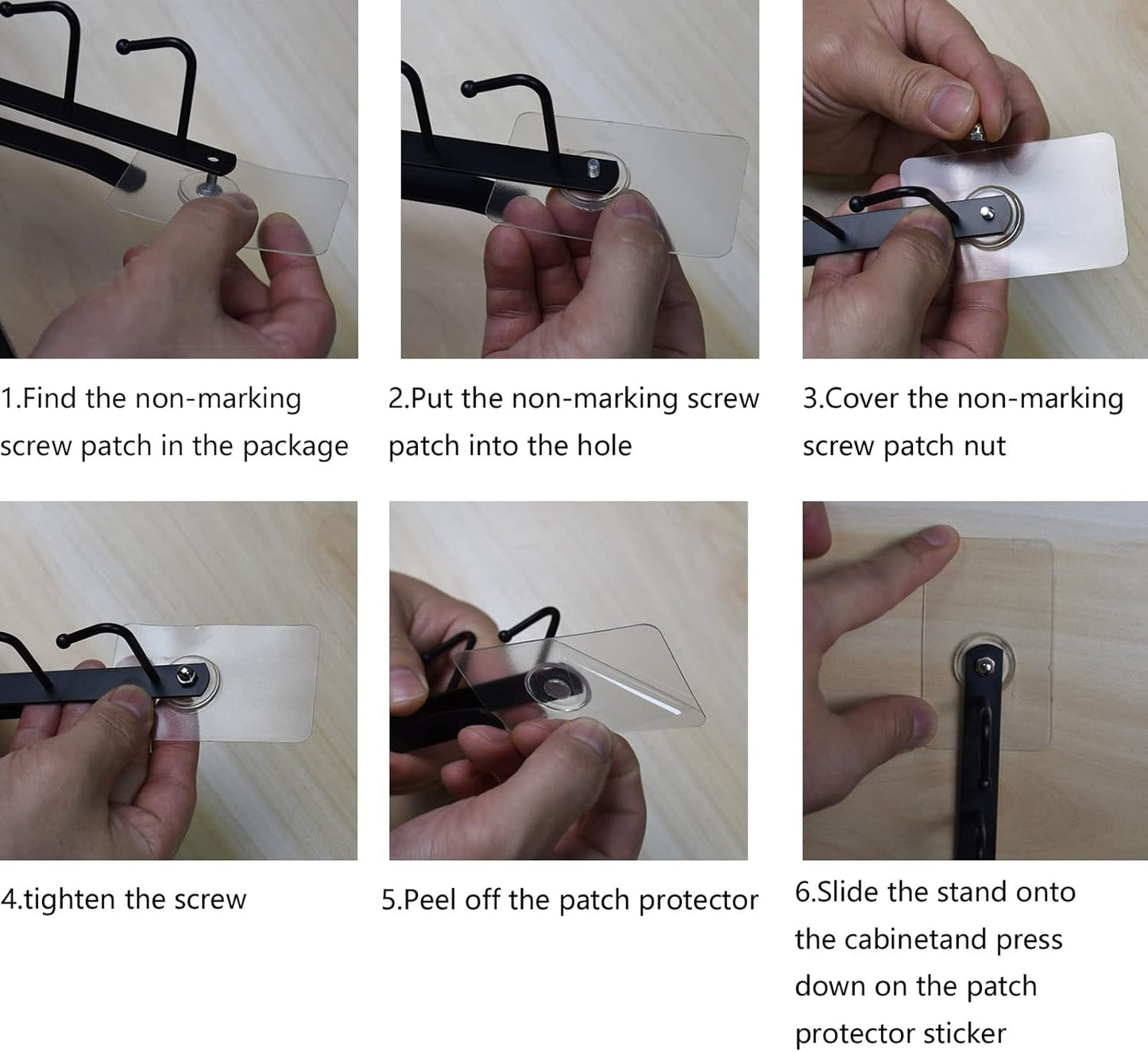 eywlwaar Mug Cups Cabinet Mug Hooks Kitchen Storage Hanging Hooks (Black+White)