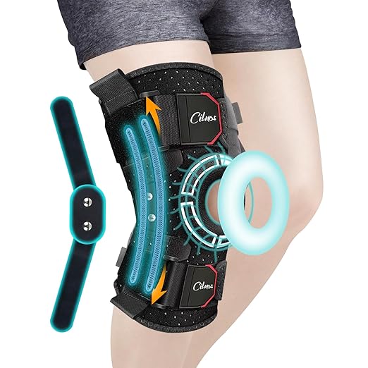 Knee Brace for Pain Relief, Adjustable Hinged Knee Support with Side Stabilizers & Patella Gel Pads, for ACL, MCL, Meniscus Tears, Arthritis,Post-Injury Support - Men and Women (2XL/3XXL/4XL)