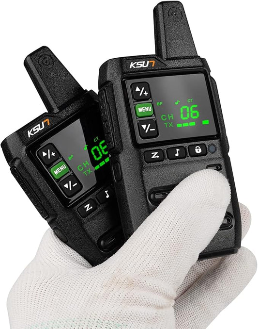 KSUN Long Range Walkie Talkies for Adults 22 FRS GZ20 (2 (2 Pack)