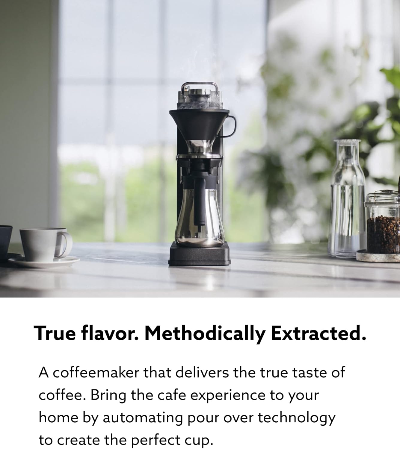 BALMUDA The Brew | Automatic Pour Over Coffee Maker | Clear Brewing Method | Precise Temperature Regulation | Three Brewing Modes: Regular, Strong, Iced | Compact Design | US Version
