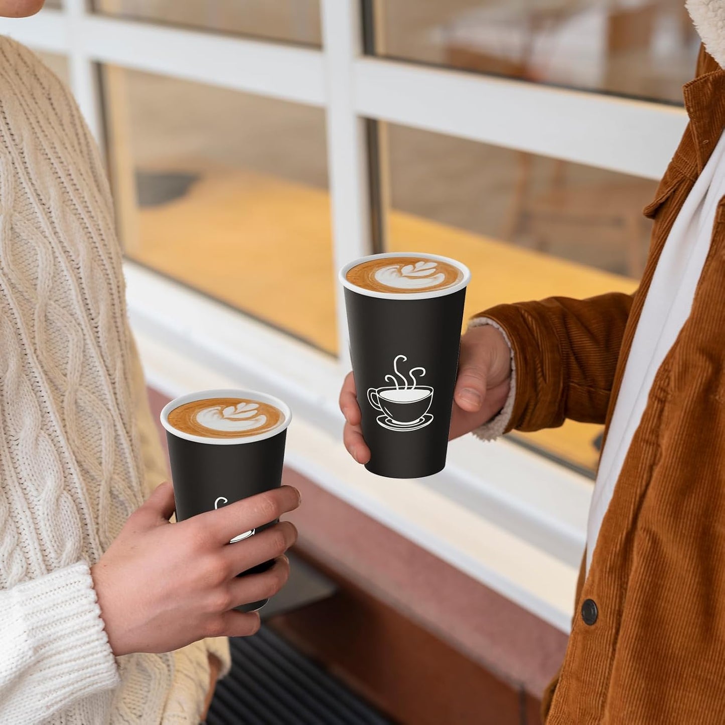 16 oz Paper Coffee cups, 210 Count, Disposable Drinking Cups for Parties, Office Use, and Everyday Needs