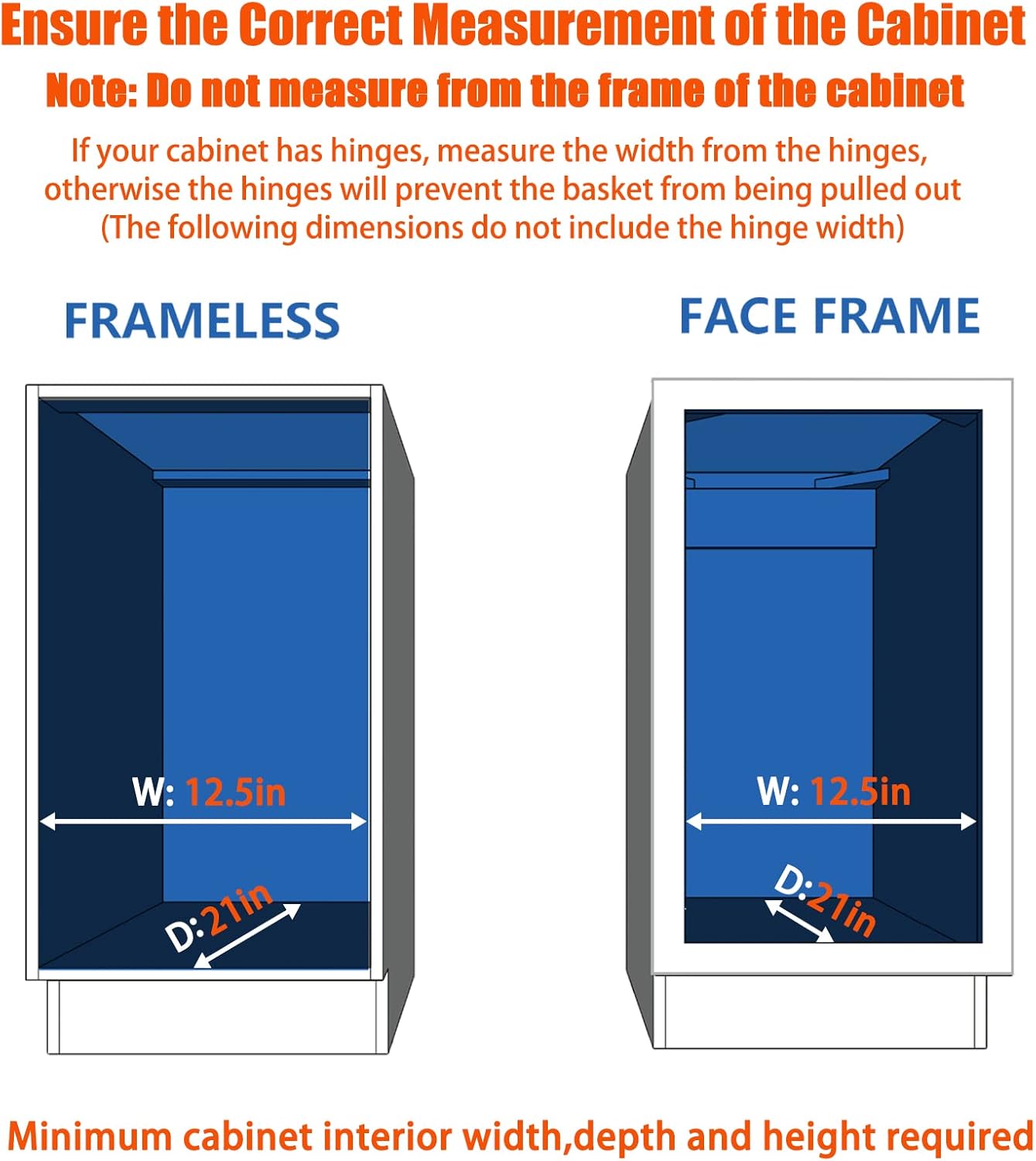 ROOMTEC Pull Out Cabinet Organizer, Cabinet Pull Out Shelves 11" W x 18" D, Heavy Duty Cabinet Drawers Slide Out Kitchen Cabinet Organizers Storage Shelf