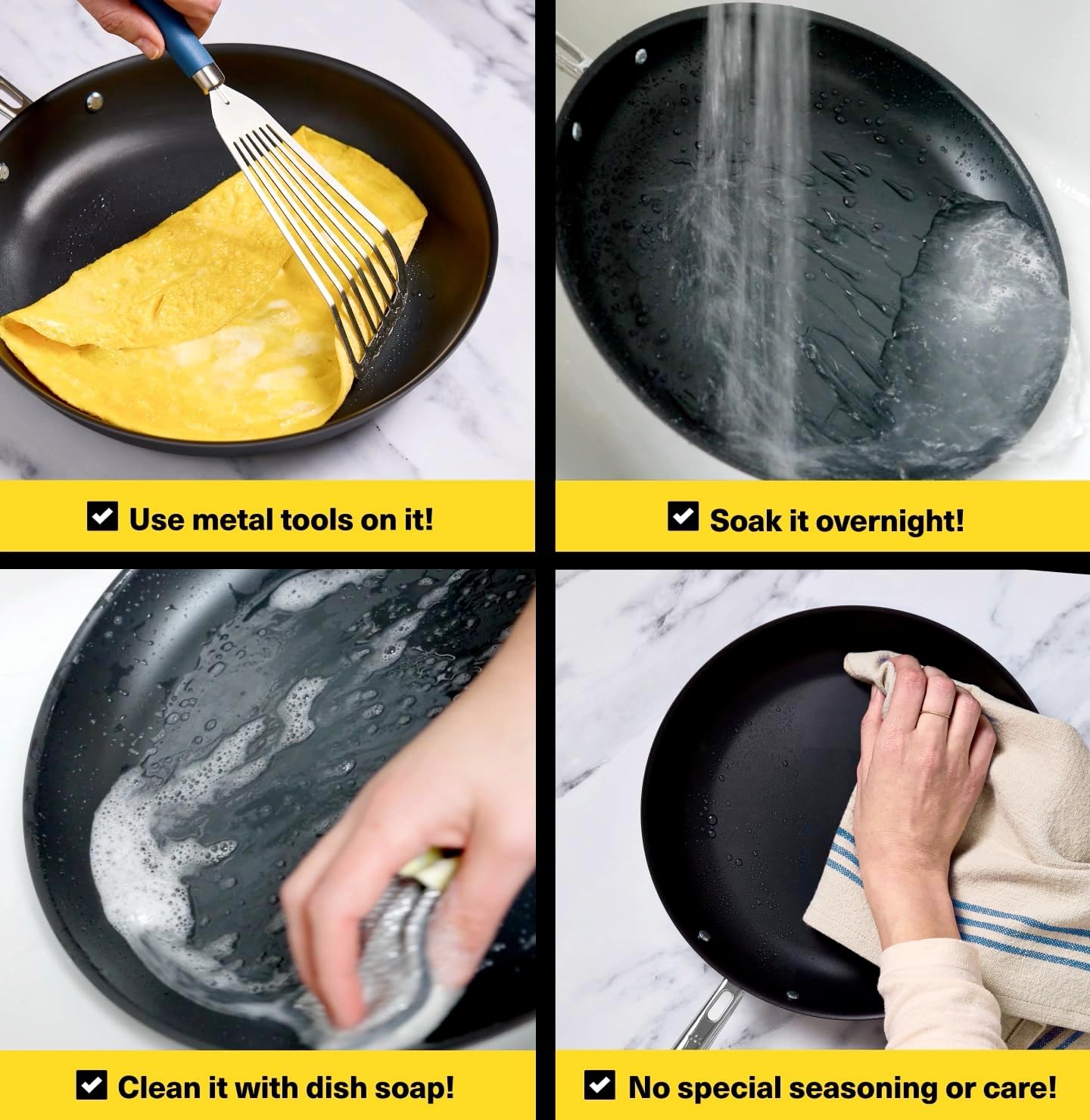 Misen Carbon Nonstick™ Frying Pan – Carbon Steel Pan, Naturally Nonstick No-Coating Surface, Ultra-Durable & Oven-Safe, Induction & Gas Compatible - 8 Inch