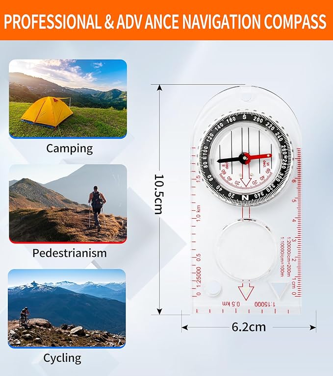 Keychain Compass for Hiking 2 (Style