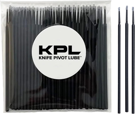Knife Pivot Lube - KPL MicroFiber Knife Care Detail Swabs - Ultra-Precision Detailing Probes for Knife, Kitchen Cleaning Supplies, Pointed Swabs for Pocket Knives, Swab Applicators (50 Pack)