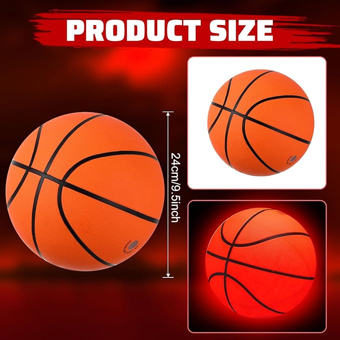Lenwen 6 Pcs Light Up Balls Set Include 6 Football 5 Soccer