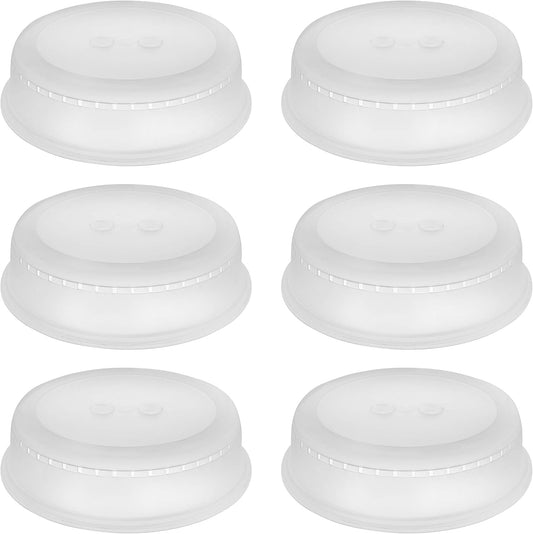YBM Home Microwave Splatter Cover Keeps Your Microwave Spotless During Food Heating, Anti-Splatter Plate Lid Cover, BPA Free and Dishwasher Safe, 10 Inch ba291 Pack of 6