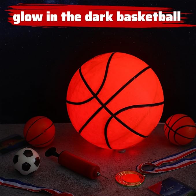 Lenwen 6 Pcs Light Up Balls Set Include 6 Football 5 Soccer