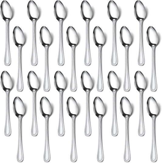 Coffee Spoons, 24-piece Espresso Spoons, 4.7-inch Stainless Steel Small Spoons for Coffee, Hot Tea, Desserts and Appetizers, Demitasse Spoon for Coffee Bar, Dishwasher Safe