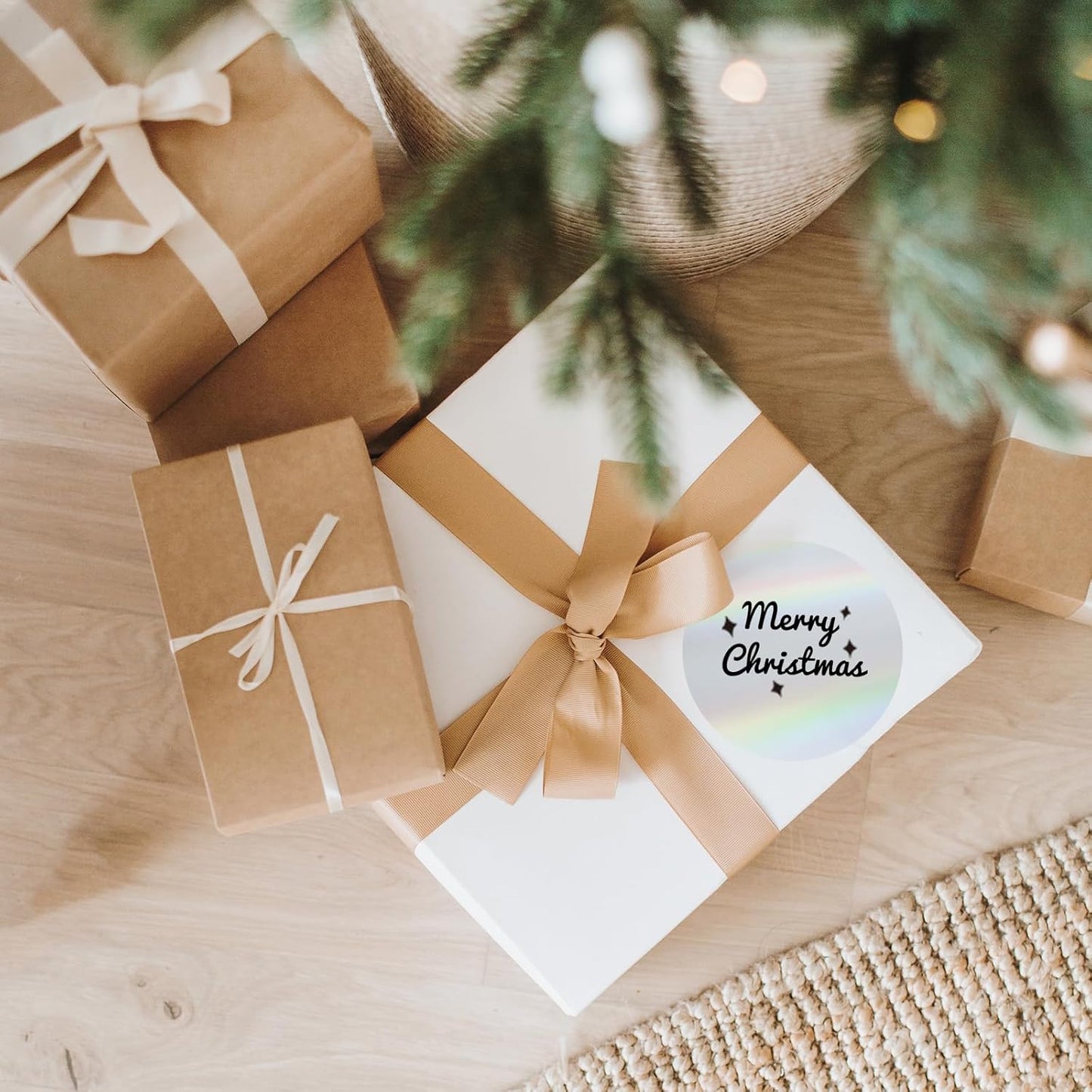 3''Transparent Laser Thermal Label,Round Self-Adhesive Direct Thermal Label,Thermal Stickers for DIY Logo Design,Name Tag(200/Roll