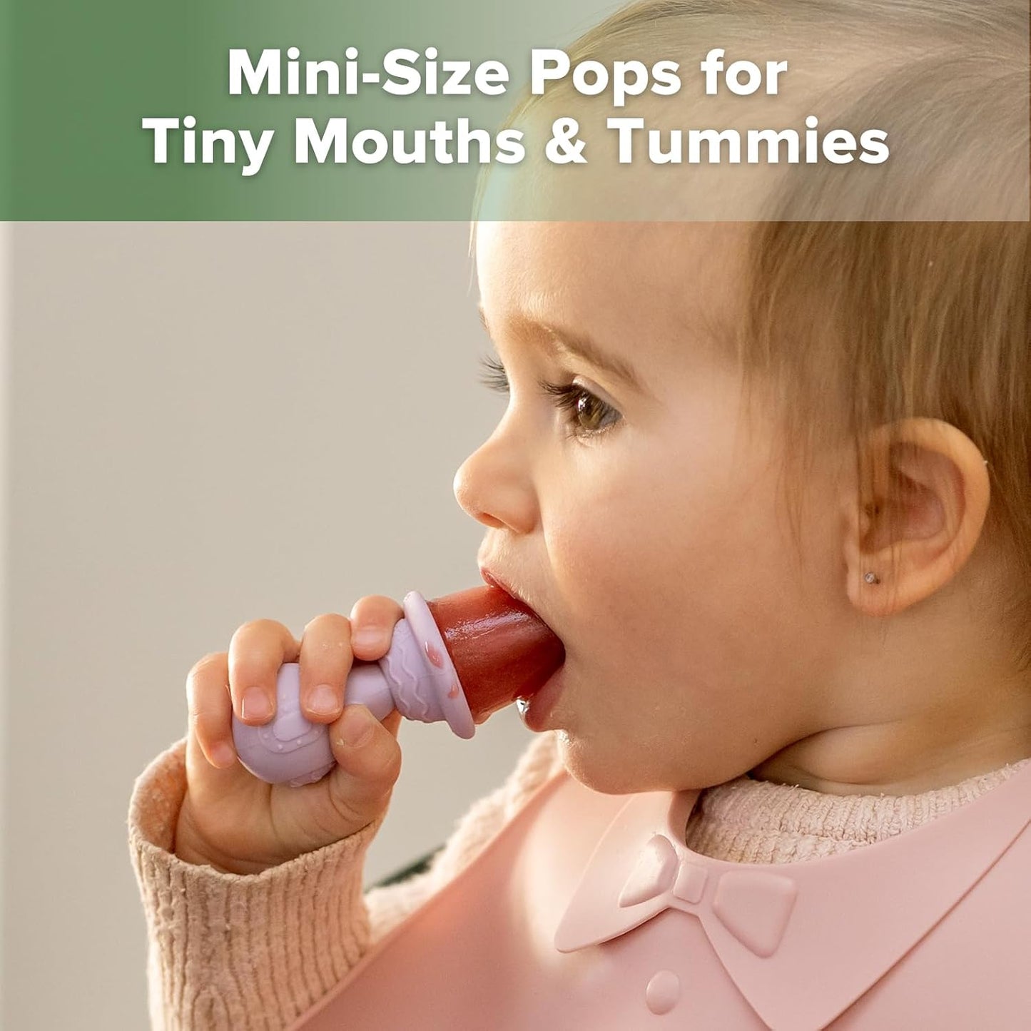 Haakaa Astronaut Ice Pop Mould Set – Mini Silicone Popsicle Molds with Sticks for Kids, Ice Pop Maker with Anti-Choke Astronaut Handles, Ice Cream & Frozen Treat Molds