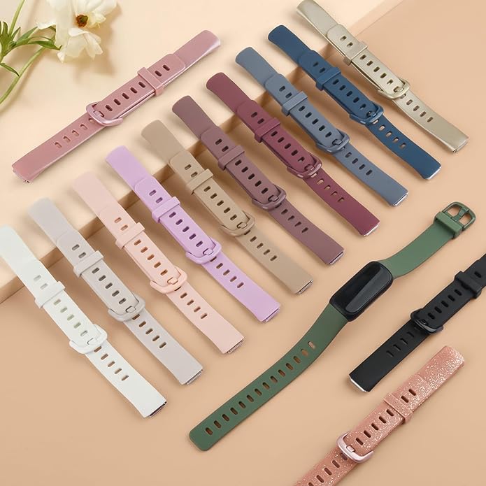 4 Pack Bands for Fitbit Inspire 3 Bands Women Men, Soft Silicone Wristband Sport Replacement Strap for Fitbit Inspire 3 Fitness Tracker