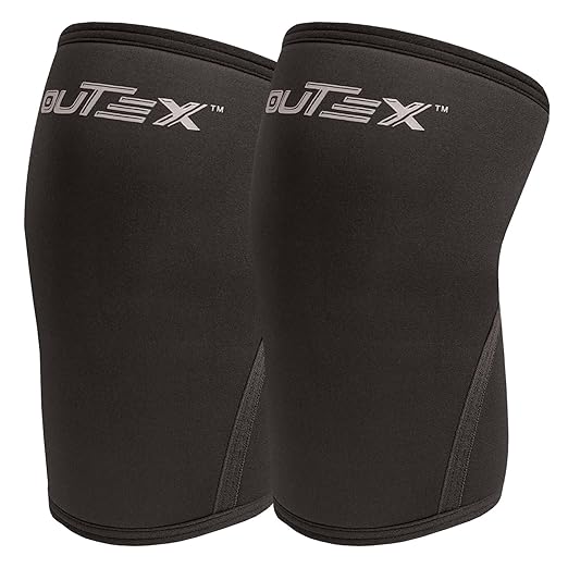 Knee Sleeves for Weightlifting & Powerlifting (Pair) – 7mm Neoprene Compression Knee Braces for Squats, Cross Training, Gym, Basketball & Workouts – Support for Men & Women (X-Large)