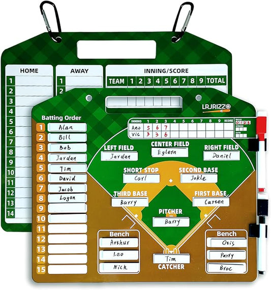 Magnetic Baseball Lineup Board，Baseball Lineup Cards Baseball Lineup