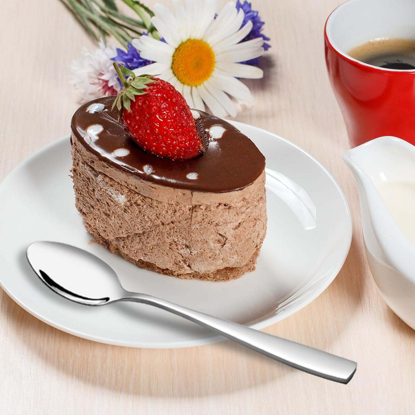 Stainless Steel Tea Spoons, 12-Piece Small Spoon