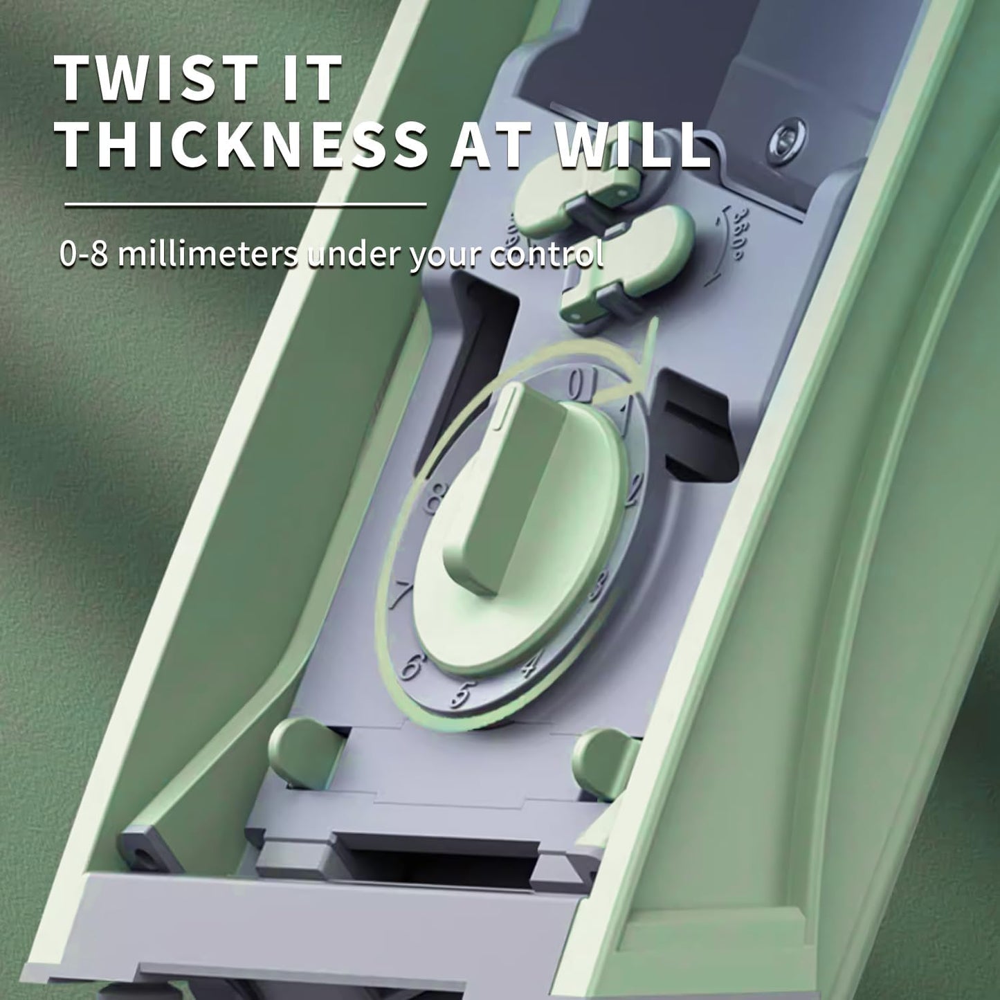 ShanSon Safe Mandoline Slicer,French Fry Cutter,Multifunctional Vegetable Chopper,Mandoline Potato Slicer with 30+ Presets & Thickness Adjuster, Chopping Artifact for Kitchen Meal Prep,Upgraded Green