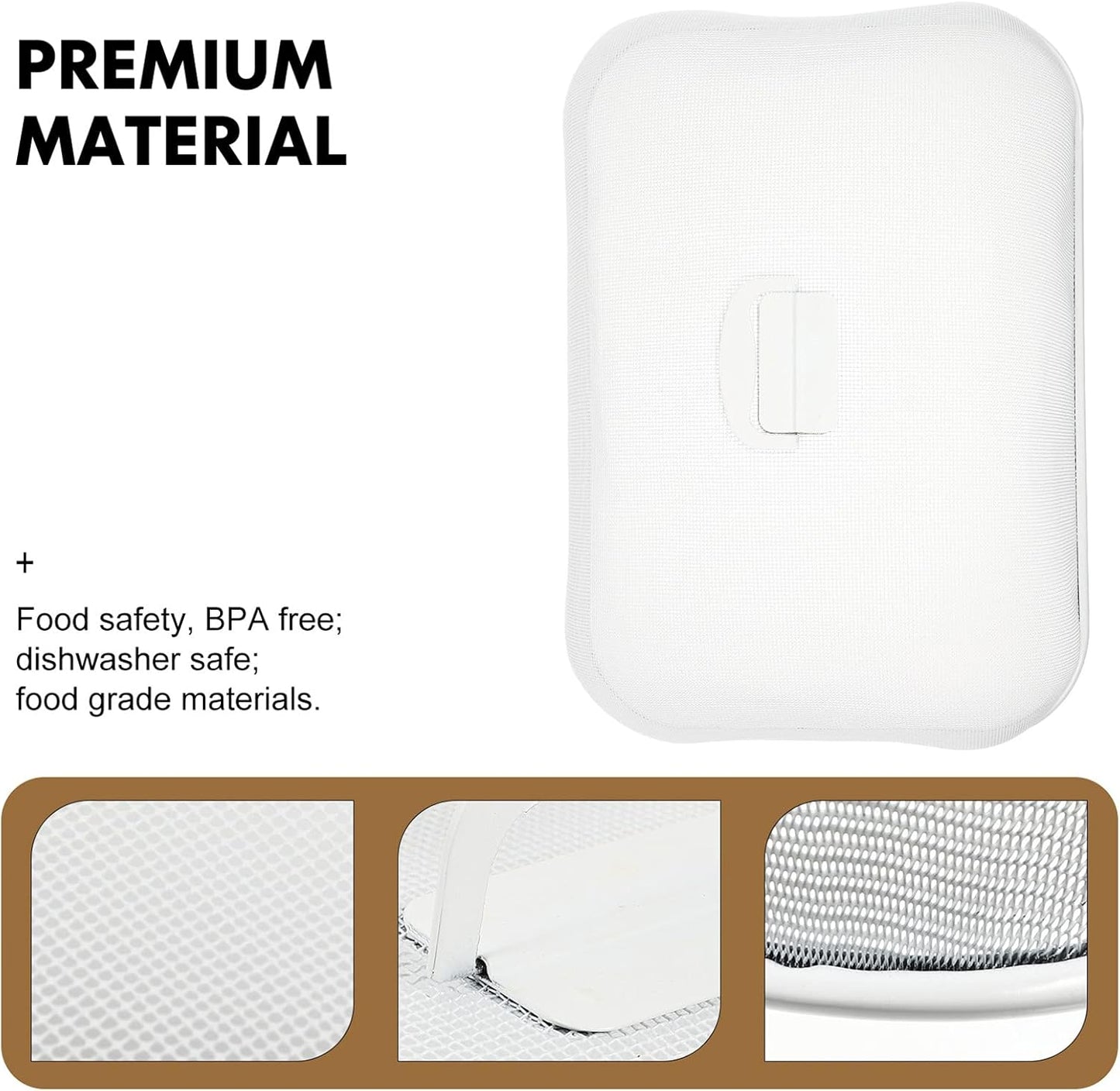 GANAZONO Metal Vegetable Cover 18.5X13.4X5.9 Inch Mesh Food Cover for Outdoor Picnics Garden Parties Camping Insect Protection Serving Dish