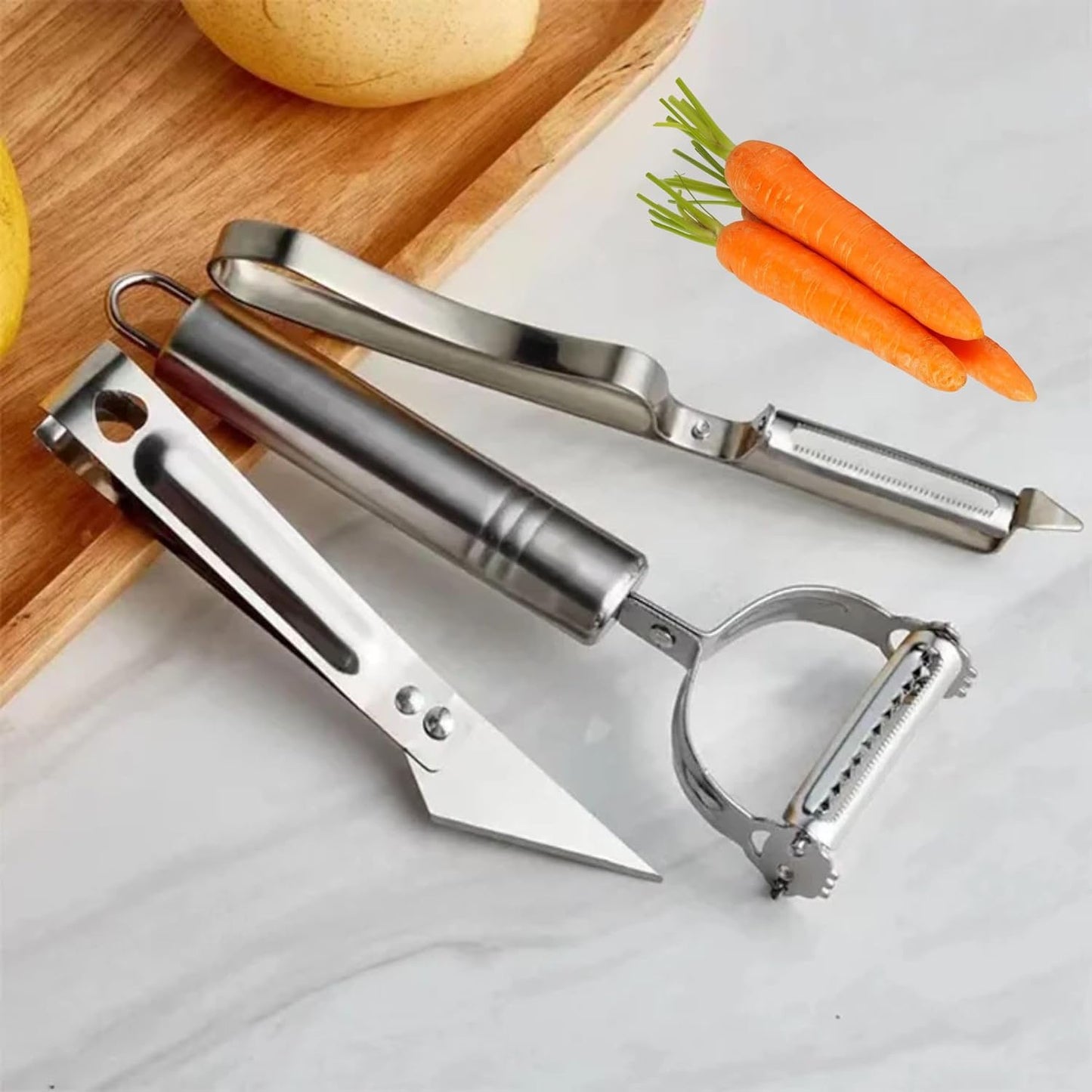 Collapsible Silicone Over-the-Sink Colander – 6-Quart Foldable Strainer with Extendable Handles & 3 Bonus Peelers, Perfect for Vegetables, Fruits, and Pasta|RED