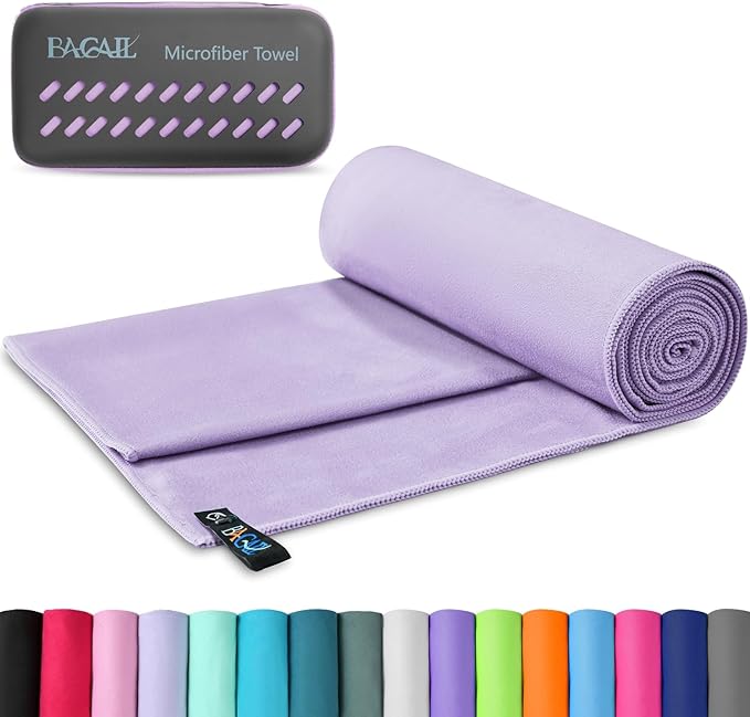 BAGAIL Camping Towel with EVA Case