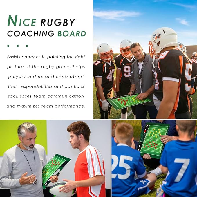 Keweis Magnetic Football Dry Erase Coaches Board 24 Magnets