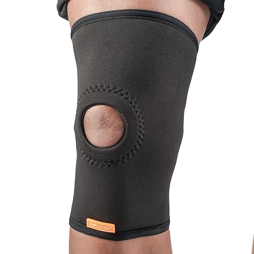 Knee Brace with Patellar Reinforcement - Pads for Support, Arthritis Pain Relief, Working Out, Running, Basketball, Weightlifting, Gym, Sports - Compression & Stability - Black, Large