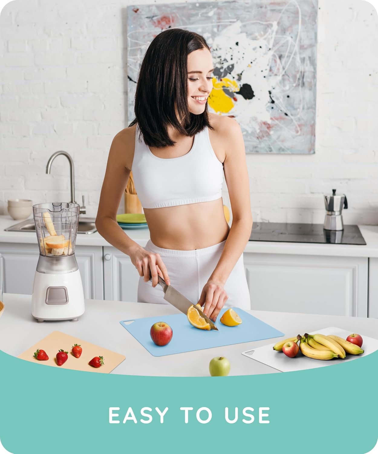 Extra Thick Flexible Cutting Boards for Kitchen, Cutting Mats for Cooking, Colored Cutting Mat Set, Non-Slip Cutting Sheets, Flexible Plastic Cutting Board Set of 3, Serving Utensils 15"x12"